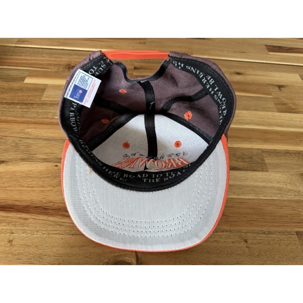 Vintage Distressed 90's Cleveland Browns Retro SnapBack Hat KIDS/YOUTH - Picture 4 of 7